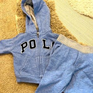 Ralph Lauren baby blue tracksuit/jogger suit. 6 months